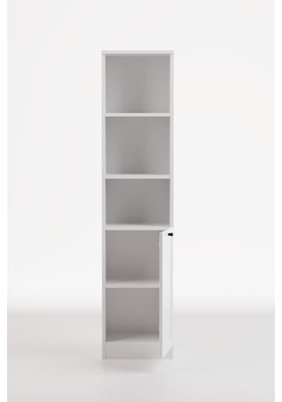 Terra Kitaplık 40x173x31 Cm Beyaz - Modern Tasarım Gri