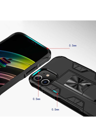 Apple Uyumlu iPhone 12 Mini Kılıf Zore Volve Kapak Gold