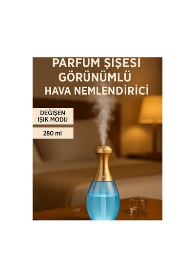 Parfüm Şişesi Görünümlü Hava Nemlendirici