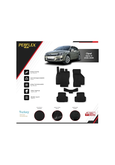 Opel Astra H 2005-2009 3D Havuzlu Paspas