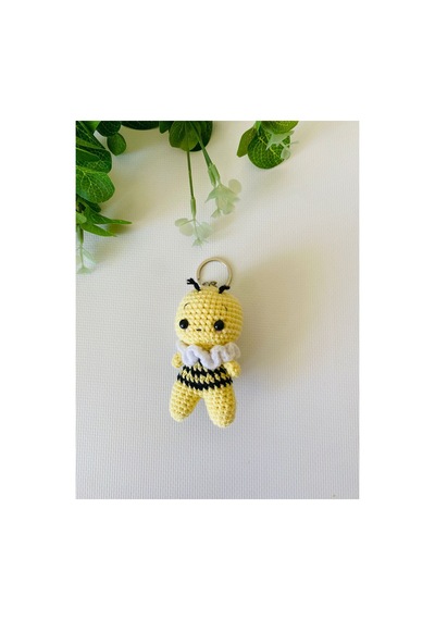 Adenya Sepeti Amigurumi Arı Anahtarlık Sarı