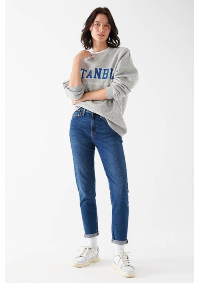 Mavi M100277-33687-23y Kadın Cındy Jean Pantolon Dark Gold Shape M100277-33687-R81902 Mavi