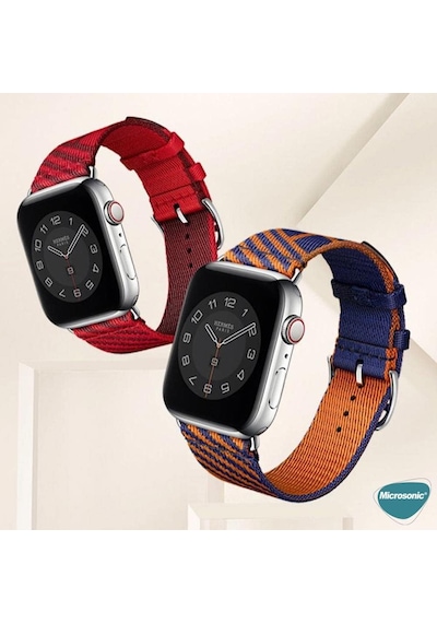 Apple Watch 6 44mm İçin Kordon Jumping Single Tour Mavi Çok Renkli