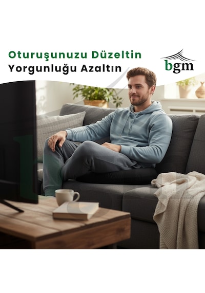 Ortopedik Oturma Simidi Sert Sünger Destekli Yıkanabilir Kılıf, Sert Yapı Ortopedik Yastık Siyah