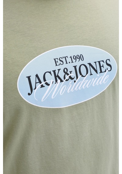 Jack & Jones Erkek T Shirt 12298346 Açık Yeşil Açık Yeşil