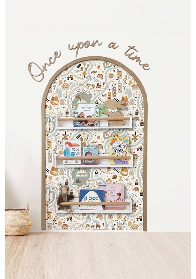 Kk Swords Dinozor,yol, Araçlı Duvar Sticker, Erkek Çocuk/bebek Odası Dekoru, Yapışkan Yazı Ve Çerçeve, Hediye