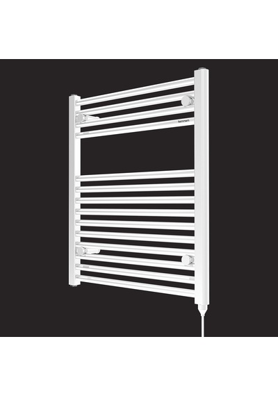 688x600mm 500w Elektrikli Karbon Çelik Havlupan Alya Beyaz