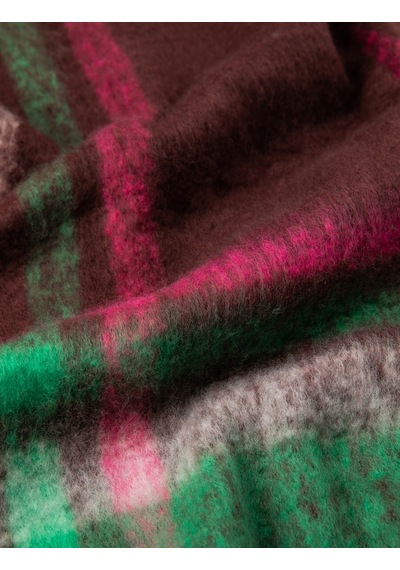 Koton Atkı Yumuşak Dokulu Ekose Multıcolor 4wak50203aa Mavi