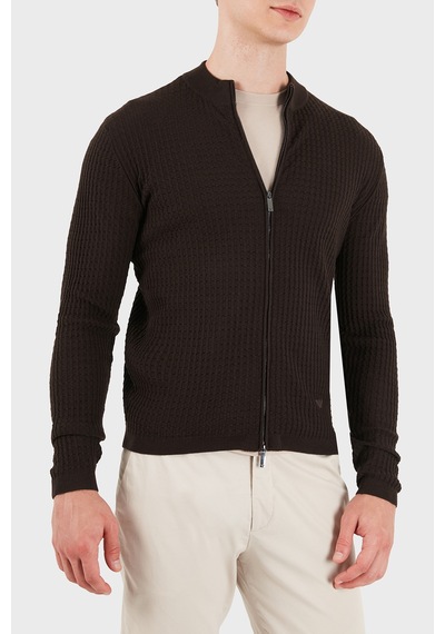 Emporio Armani Logolu % 100 Yün Regular Fit Bisiklet Yaka Hırka Erkek Hırka Em006315 Af27831 F6017 Koyu Kahve Koyu Kahverengi Emporio Armani Logolu % 100 Yün Regular Fit Bisiklet Yaka Hırka Erkek Hırka Em006315 Af27831 F6017 Koyu Kahve Koyu Kahverengi