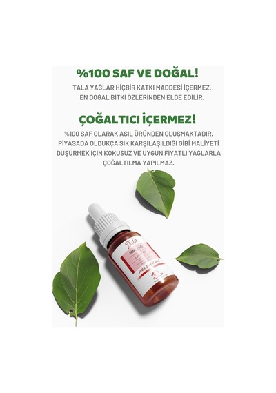 Tala Hint Yağı Castor Oil %100 Saf Ve Doğal Soğuk Sıkım 20 ML