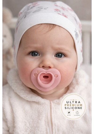 Tgm Baby Ultra Premium Silikon Kalpli Emzik Plus Açık Pembe