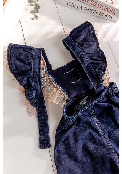 Babymod Kız Bebek-çocuk Denim Salopet Kot Tulum Lacivert