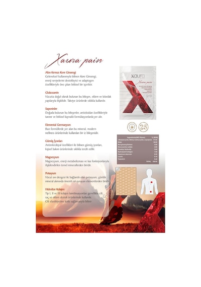 Xaura Global Xaura Pain 25'li Transdermal Bant