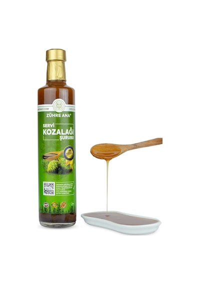 Zühre Ana Kozalak Şurubu Servi Kozalağı ve Kara Mürver İçeren Şurup 350 G