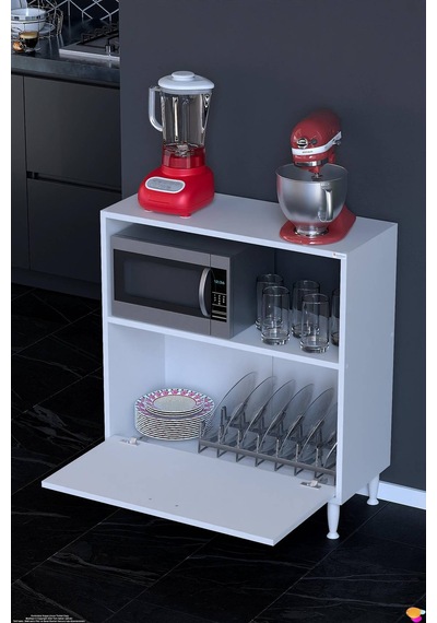 Lara 70 Cm Çok Amaçlı Mikrodalga Dolabı Alttan Kapaklı Fırınlık Kiler Ekmeklik 70x87x32 Cm Beyaz Lara 70 Cm Çok Amaçlı Mikrodalga Dolabı Alttan Kapaklı Fırınlık Kiler Ekmeklik 70x87x32 Cm Beyaz