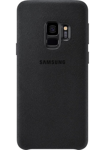 Galaxy S9 İle Uyumlu Alcantara Kılıf Siyah Ef-xg960abegww