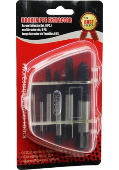 6 Pcs Hasarlı Vida Çıkarıcı Set - Sola Dönen Klavuz Uç 5324