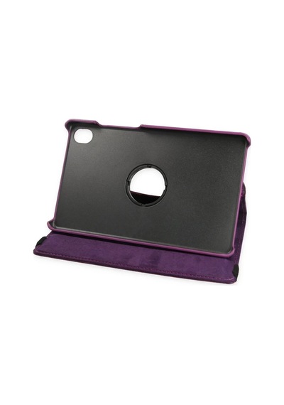 Tab M8 Kılıf 360 Tablet Deri Kılıf - Mürdüm Diğer