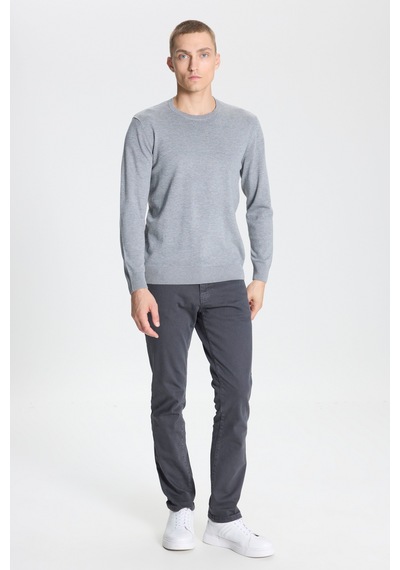 AC&Co / Altınyıldız Classics Erkek Grı Melanj Standart Fit Normal Kesim Bisiklet Yaka Triko Kazak Gri Melanj AC&Co / Altınyıldız Classics Erkek Grı Melanj Standart Fit Normal Kesim Bisiklet Yaka Triko Kazak Gri Melanj