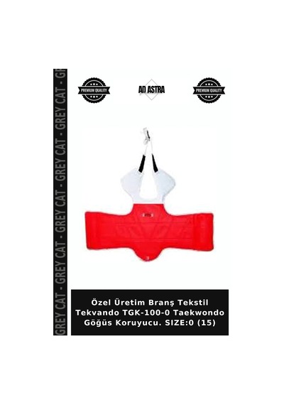 Özel Üretim Branş Tekstil Tekvando Tgk-100-0 Taekwondo Göğüs Koruyucu. Sıze:0 15 Çok Renkli