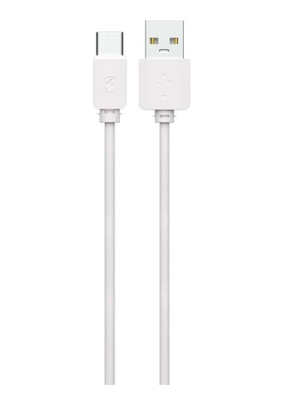 Zore Z-39 Type-c Usb Kablo Beyaz Silikon 1 Metre Hızlı Şarj Destekli Veri Aktarımı İçin Şarj Kablosu