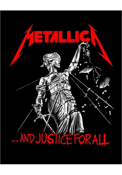 Zepplin Giyim Metallica And Justice For All Büyük Sırt Patch Yama