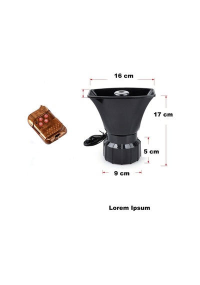 Siren Uzaktan Kumandalı 12v Tüm Araçlara Uygun Videolu