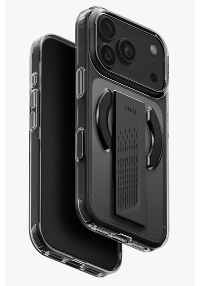 Apple iPhone Uyumlu 18 Pro Kılıf Flexgrip Tutma Bandı Dayanıklı Sararmayan Kapak Şık Görünüm Patentli Tasarım Sıyah
