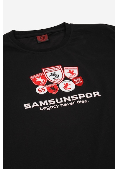 Samsunspor Legacy Never Dies Baskılı T-shırt Siyah