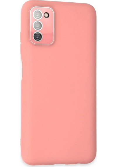Cosmotex Newface Samsung Galaxy Uyumlu  A03s Kılıf Lansman Glass Kapak - Pembe