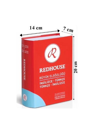 Redhouse İngilizce Türkçe Yeni Büyük El Sözlüğü Açık Mavi 804 Sayfa 1 Adet 100.000 Kelime Hazneli Red House İngilizce Sözlük