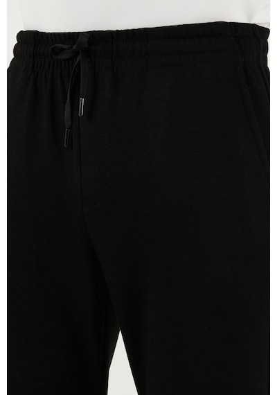 Buratti Regular Fit Belden Bağlamalı Düz Paça Jogger Erkek Pantolon 5908095 Siyah