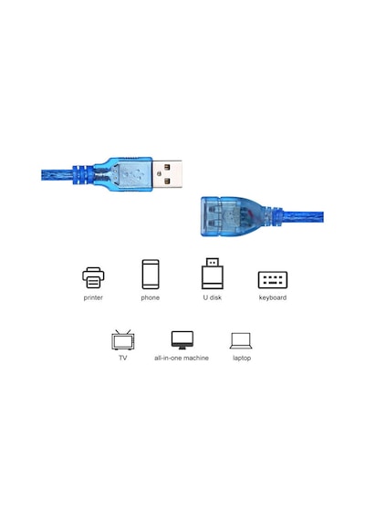 60 Cm Usb Uzatma Kablosu - Gerçek Usb 2.0 480 Mbp
