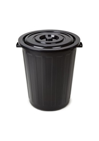 Bora Plastik Sanayi Tipi Çöp Kovası 105 Lt. Siyah