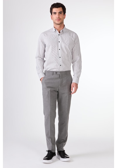 Dufy Koyu Gri Erkek Regular Fit Düz Pantolon - 107004 Koyu Gri