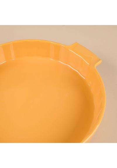 Yıldız Elissa Rölyefli Yuvarlak Fırın Kabı Sarı 32.5 Cm Çok Renkli