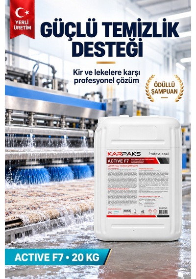Active F7 Ultra Halı Yıkama Şampuanı 20kg Tekli