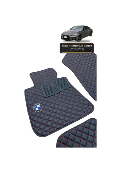 Oto Halı Paspas Bmw 4 Serisi G22 2020-2025 Coupe Uyumlu M Sport Kaymaz & Şık Tasarım