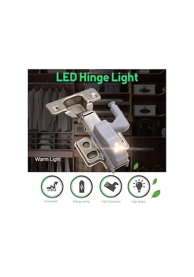 Led 5li Dolap İçi Sensörlü Aydınlatma Menteşe Lambası Mutfak Bany