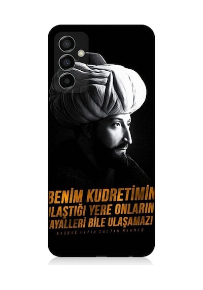Samsung Galaxy M23 Uyumlu Fatih Sultan Mehmet Han Desenli Silikon Kılıf