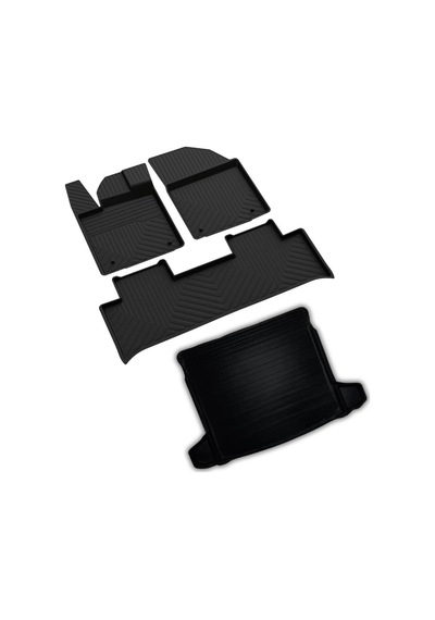 Ferrous Autoaccessories Togg T10 X İle Uyumlu 4d Paspas Ve 3d Bagaj Havuzu 2023 Ve Üstü