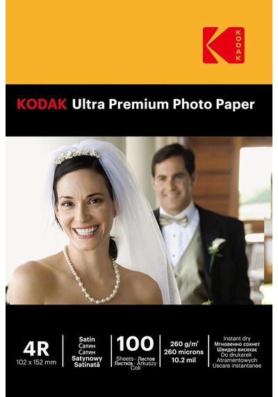 Kodak 260 Gr/m2 10x15 4r -100 Adet Mat Fotoğraf Kağıdı