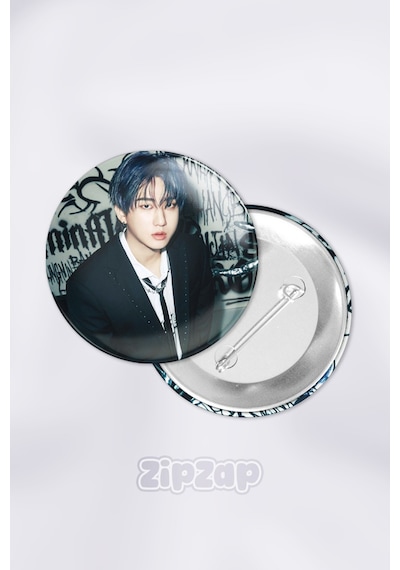 Changbin Stray Kids Kpop Çanta Süsü Rozet İğneli Buton Rozet Seti 1 Adet Tekli