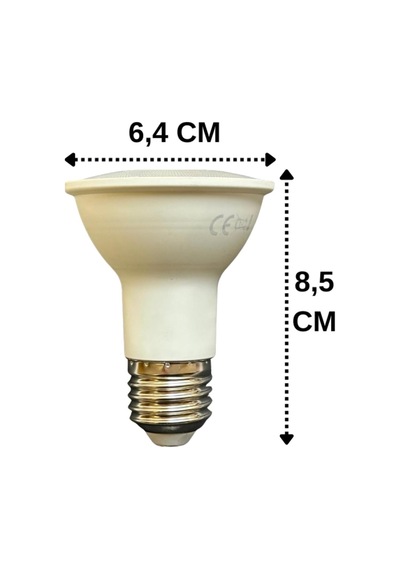 Şavk 7w 6500k Beyaz Işık Par20 E27 Led Spot Ampul Diğer