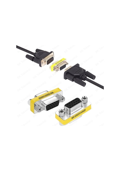 15 Pin Db15 Vga Dişi - Dişi Bağlayıcı Adaptörü