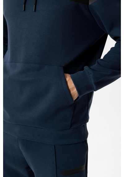 Backandbond Lacivert Regular Fit Kapüşonlu Kanguru Cepli Sweatshirt