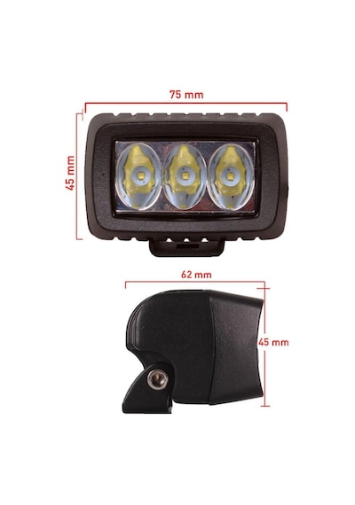 Knmaster Trion 15w Motosiklet / Off Road Sis Farı Tekli N11.6401