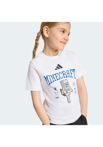 Adidas Minecraft Çocuk Beyaz Tişört Kh3196