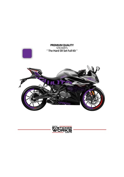 Cfmoto 250sr The Hard Sr Sticker Set Etiket Modeli Yüksek Kalite Set Jant Kaplama li