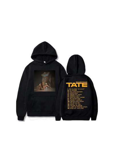 Tarzsokak Siyah Unisex Tate Mcrae Ne Kadar Yakın Albüm Yeni Moda Şarkıcı Grafik Ropa Hombr